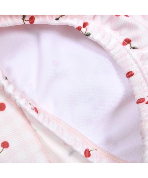 SLAP SLIP（スラップスリップ）の「SLAPSLIP/肩リボンチェリー柄ワンピース型スイムウェア(80~110cm)（水着・キッズ・ホワイト系その他/ピンク系その他・110/80/100/90）」の21枚目の写真