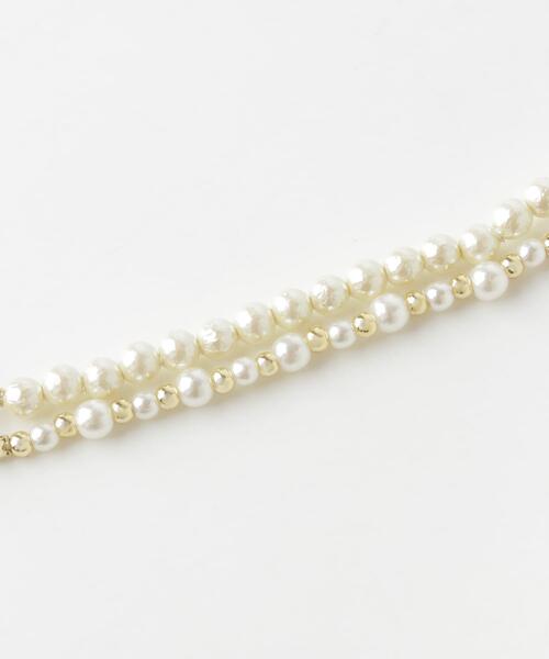 URBAN RESEARCH ROSSO WOMEN（アーバンリサーチ　ロッソ）の「3WAYパールネックレス（その他ヘアアクセサリー・レディース・ホワイト・FREE）」の7枚目の写真