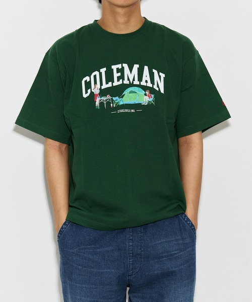 COLEMAN(コールマン)の「【 Coleman / コールマン 】 キャンプ プリント 半袖 TシャツCM6777 T KFI(Tシャツ/カットソー・メンズ・チャコール/ホワイト/グリーン・MEDIUM/LARGE/X-LARGE)」の3枚目の写真