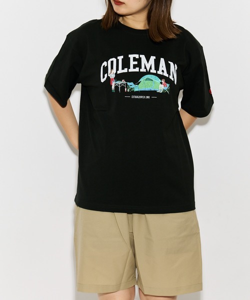 COLEMAN(コールマン)の「【 Coleman / コールマン 】 キャンプ プリント 半袖 TシャツCM6777 T KFI(Tシャツ/カットソー・メンズ・チャコール/ホワイト/グリーン・MEDIUM/LARGE/X-LARGE)」の2枚目の写真