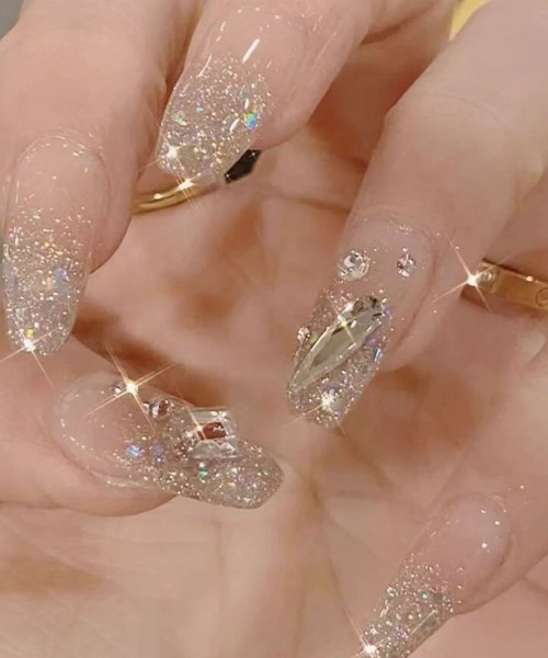 Port（ポート）の「【 Jelly moo / ジェリームー 】 3D ラインストーン ハンド ネイルチップ_（ネイルシール/ネイルチップ・レディース・A/C/D/E/F/B/H/G・FREE/F）」の4枚目の写真