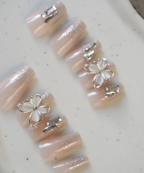 Port（ポート）の「【 Jelly moo / ジェリームー 】 3D ラインストーン ハンド ネイルチップ_（ネイルシール/ネイルチップ・レディース・A/C/D/E/F/B/H/G・FREE/F）」の12枚目の写真