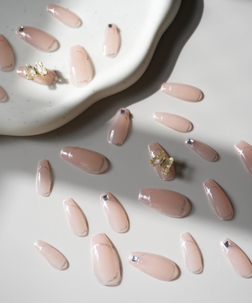 Port（ポート）の「【 Jelly moo / ジェリームー 】 3D ラインストーン ハンド ネイルチップ_（ネイルシール/ネイルチップ・レディース・A/C/D/E/F/B/H/G・FREE/F）」の15枚目の写真