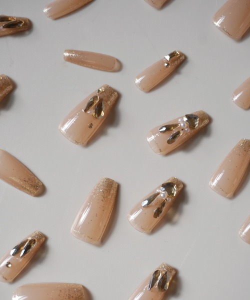 Port（ポート）の「【 Jelly moo / ジェリームー 】 3D ラインストーン ハンド ネイルチップ_（ネイルシール/ネイルチップ・レディース・A/C/D/E/F/B/H/G・FREE/F）」の14枚目の写真