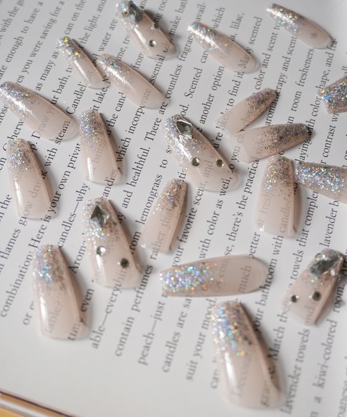 Port（ポート）の「【 Jelly moo / ジェリームー 】 3D ラインストーン ハンド ネイルチップ_（ネイルシール/ネイルチップ・レディース・A/C/D/E/F/B/H/G・FREE/F）」の16枚目の写真