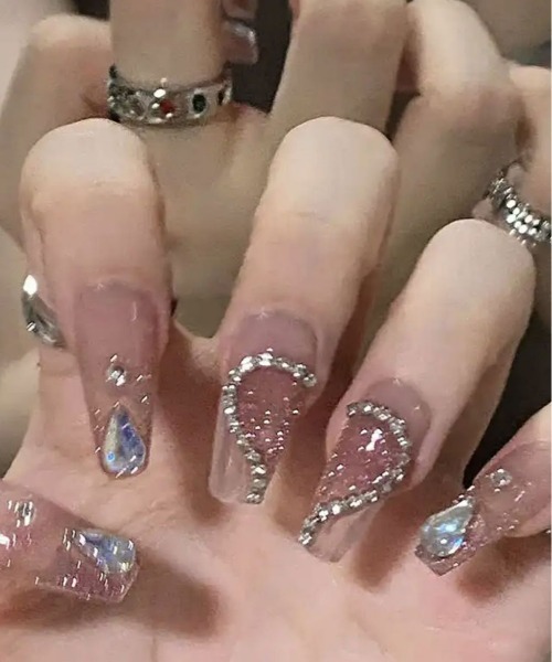 Port（ポート）の「【 Jelly moo / ジェリームー 】 3D ラインストーン ハンド ネイルチップ_（ネイルシール/ネイルチップ・レディース・A/C/D/E/F/B/H/G・FREE/F）」の22枚目の写真