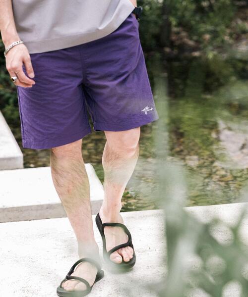 ITEMS URBANRESEARCH（アイテムズ アーバンリサーチ）の「撥水加工 オールラウンドナイロンショーツ（その他パンツ・メンズ・イエロー/パープル/ブラック/オレンジ/グリーン・LARGE/MEDIUM）」の3枚目の写真