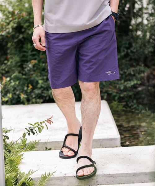 ITEMS URBANRESEARCH（アイテムズ アーバンリサーチ）の「撥水加工 オールラウンドナイロンショーツ（その他パンツ・メンズ・イエロー/パープル/ブラック/オレンジ/グリーン・LARGE/MEDIUM）」の13枚目の写真