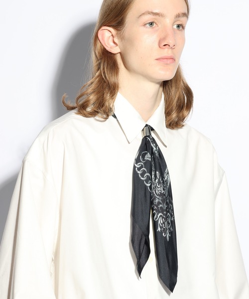 HARE(ハレ)の「シルクガラスカーフ(HARE)(バンダナ/スカーフ・メンズ・ブラック/ブラウン・FREE)」の3枚目の写真