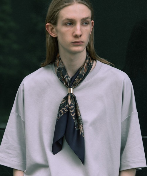 HARE(ハレ)の「シルクガラスカーフ(HARE)(バンダナ/スカーフ・メンズ・ブラック/ブラウン・FREE)」の5枚目の写真