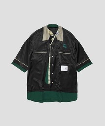 Maison MIHARA YASUHIRO | 【MIHARAYASUHIRO/ミハラヤスヒロ】Mix Layered Bowling Shirts/ミックスレイヤードボーリングシャツ(シャツ/ブラウス)
