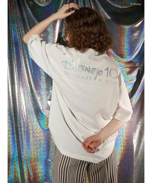 Disney(ディズニー)の「100year 切り替え半袖カットプルオーバー(Tシャツ/カットソー・レディース・チャコールグレー/ホワイト・FREE)」の11枚目の写真