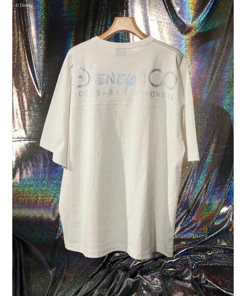Disney(ディズニー)の「100year 切り替え半袖カットプルオーバー(Tシャツ/カットソー・レディース・チャコールグレー/ホワイト・FREE)」の5枚目の写真