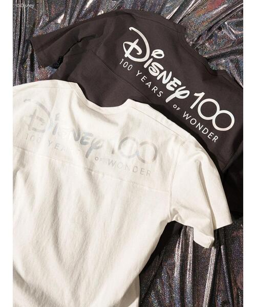 Disney(ディズニー)の「100year 切り替え半袖カットプルオーバー(Tシャツ/カットソー・レディース・チャコールグレー/ホワイト・FREE)」の17枚目の写真