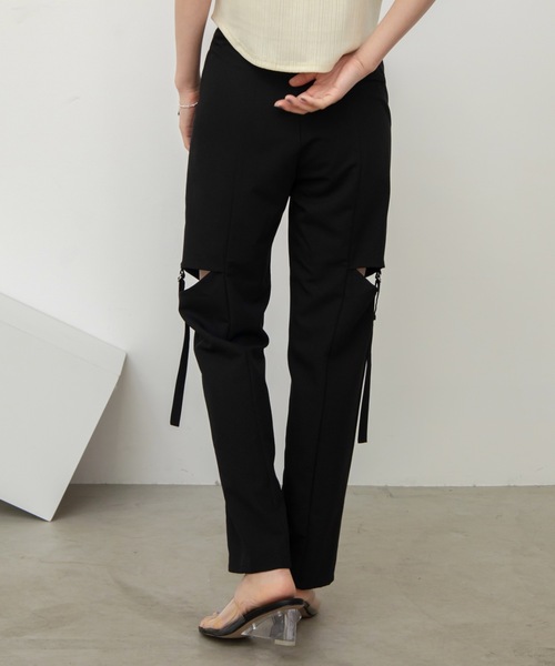 VACANCY（ヴァカンシー）の「カットスリットシガレットパンツ（その他パンツ・レディース・グレー/アイボリー/ブラック・MEDIUM/LARGE/SMALL）」の20枚目の写真