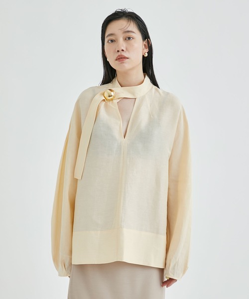 HARUNOBUMURATA トップス JASLYN - LIGHT WEIGHT WOOL VOLUMINOUS SHIRT – HARUNOBUMURATA