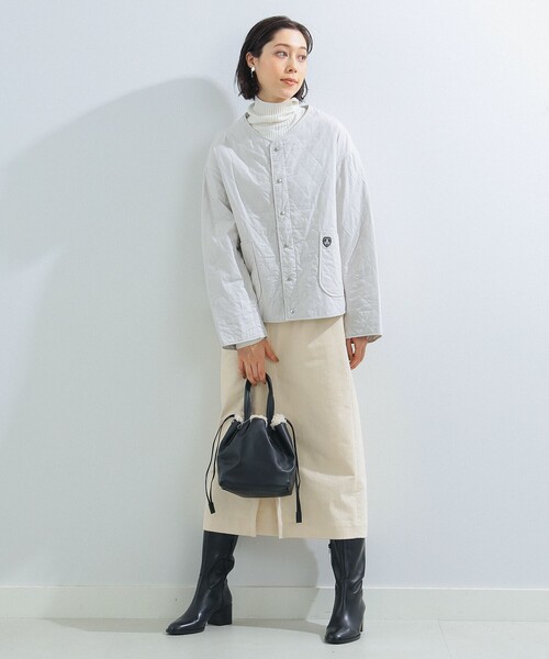 Ray BEAMS（レイビームス）の「Ray BEAMS / リバーシブル ボア バッグ（ショルダーバッグ・レディース・ブラック/ベージュ・ONE SIZE）」の5枚目の写真