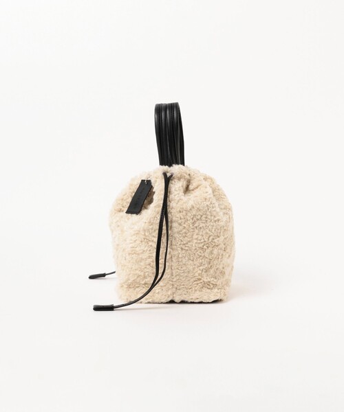 Ray BEAMS（レイビームス）の「Ray BEAMS / リバーシブル ボア バッグ（ショルダーバッグ・レディース・ブラック/ベージュ・ONE SIZE）」の10枚目の写真