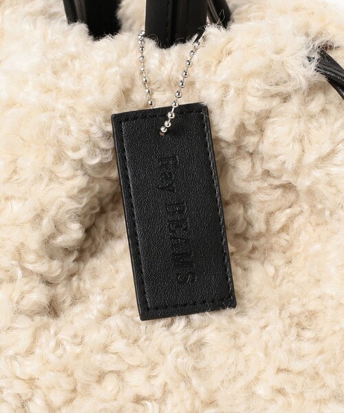 Ray BEAMS（レイビームス）の「Ray BEAMS / リバーシブル ボア バッグ（ショルダーバッグ・レディース・ブラック/ベージュ・ONE SIZE）」の13枚目の写真