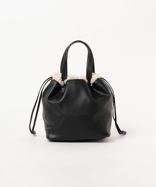 Ray BEAMS（レイビームス）の「Ray BEAMS / リバーシブル ボア バッグ（ショルダーバッグ・レディース・ブラック/ベージュ・ONE SIZE）」の19枚目の写真