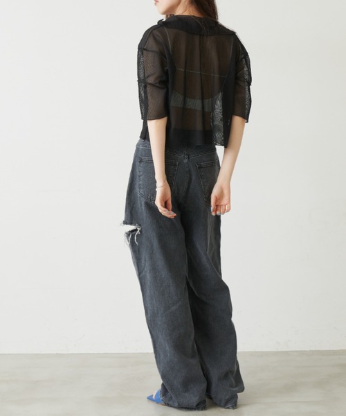 Solace(ソレイス)の「ダメージデニムパンツ(デニムパンツ・レディース・ブラック・SMALL/MEDIUM)」の16枚目の写真
