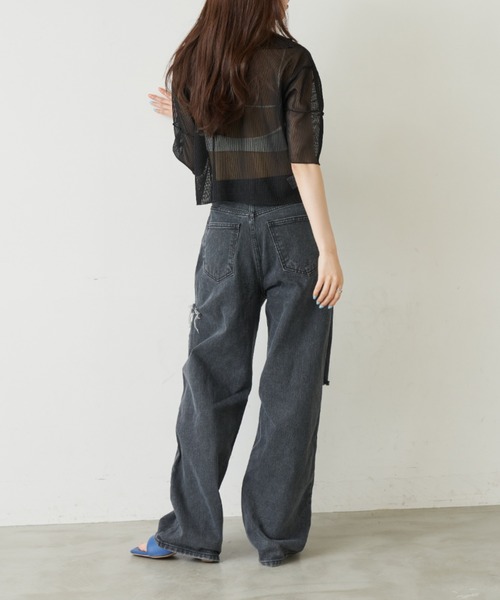 Solace(ソレイス)の「ダメージデニムパンツ(デニムパンツ・レディース・ブラック・SMALL/MEDIUM)」の19枚目の写真