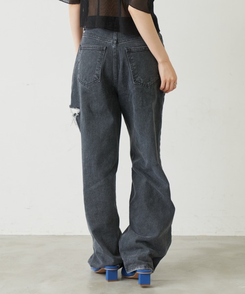 Solace(ソレイス)の「ダメージデニムパンツ(デニムパンツ・レディース・ブラック・SMALL/MEDIUM)」の8枚目の写真