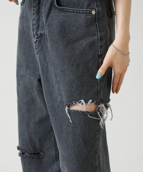 Solace(ソレイス)の「ダメージデニムパンツ(デニムパンツ・レディース・ブラック・SMALL/MEDIUM)」の20枚目の写真