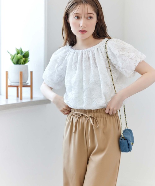 fifth（フィフス）の「ドロストリラックスパンツ（その他パンツ・レディース・ブラック/ベージュ/アイボリー/ネイビー・XS/M）」の8枚目の写真