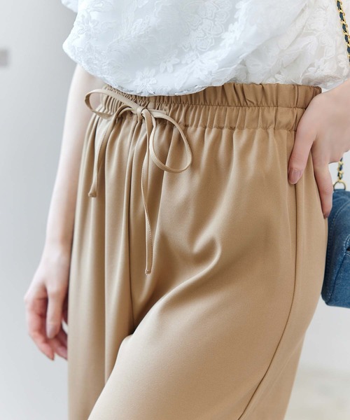 fifth（フィフス）の「ドロストリラックスパンツ（その他パンツ・レディース・ブラック/ベージュ/アイボリー/ネイビー・XS/M）」の9枚目の写真