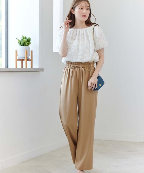 fifth（フィフス）の「ドロストリラックスパンツ（その他パンツ・レディース・ブラック/ベージュ/アイボリー/ネイビー・XS/M）」の6枚目の写真