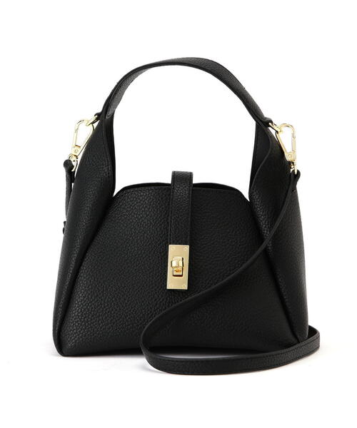 NATURAL BEAUTY BASIC(ナチュラルビューティーベーシック)の「◇【Oggi11月号掲載】トライアングルミニトート(トートバッグ・レディース・ブラウン/オフホワイト/ゴールド/ベージュ/ブラック・フリ-)」の22枚目の写真