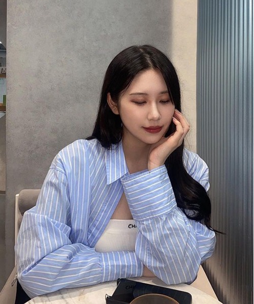 Chick(チック)の「【CHICK ORIGINAL】ワンポイント刺繍 リブベアトップ/チューブトップ 2WAY(キャミソール・レディース・ホワイト/ブラック・FREE)」の15枚目の写真