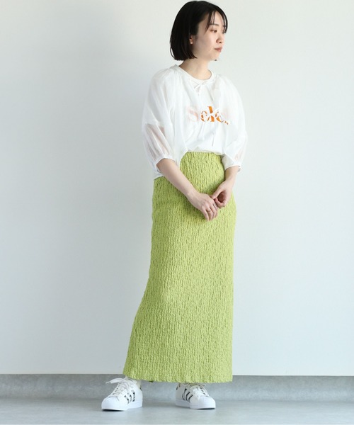 cepo（セポ）の「シアーボレロブラウス（シャツ/ブラウス・レディース・ブラック/オフホワイト/ライム・M）」の21枚目の写真