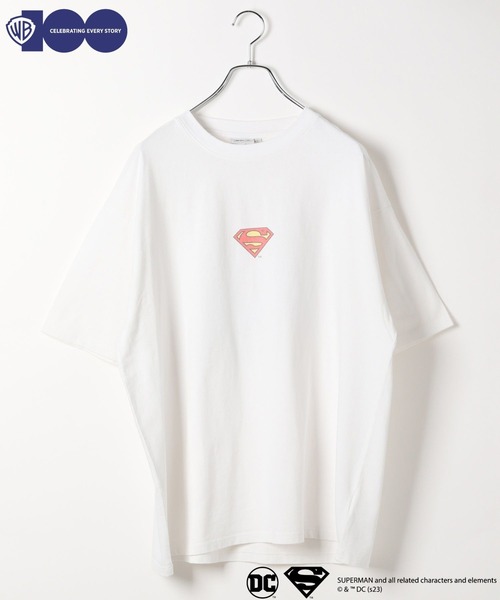 niko and...（ニコアンド）の「【ワーナー・ブラザース】SUPERMANコラボアソートプリントT（Tシャツ/カットソー・メンズ・オフホワイト/ライトグレー/チャコール・LARGE/MEDIUM）」の2枚目の写真