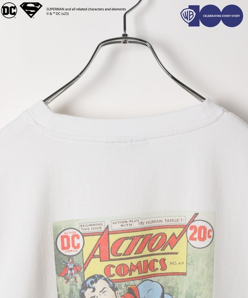 niko and...（ニコアンド）の「【ワーナー・ブラザース】SUPERMANコラボアソートプリントT（Tシャツ/カットソー・メンズ・オフホワイト/ライトグレー/チャコール・LARGE/MEDIUM）」の14枚目の写真