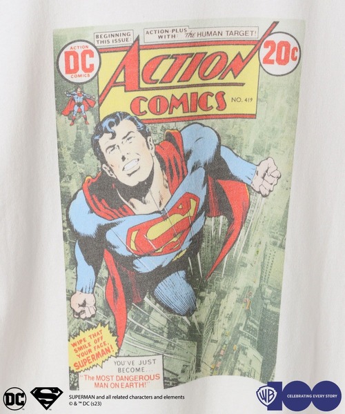 niko and...（ニコアンド）の「【ワーナー・ブラザース】SUPERMANコラボアソートプリントT（Tシャツ/カットソー・メンズ・オフホワイト/ライトグレー/チャコール・LARGE/MEDIUM）」の15枚目の写真