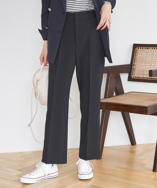 ROPE' PICNIC（ロペピクニック）の「スティックカラーパンツ（スラックス・レディース・オレンジ/ブラック/グレー/ブルー・36/38/40）」の5枚目の写真