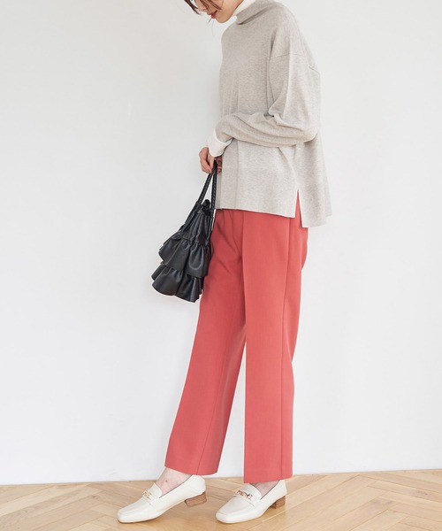 ROPE' PICNIC（ロペピクニック）の「スティックカラーパンツ（スラックス・レディース・オレンジ/ブラック/グレー/ブルー・36/38/40）」の19枚目の写真