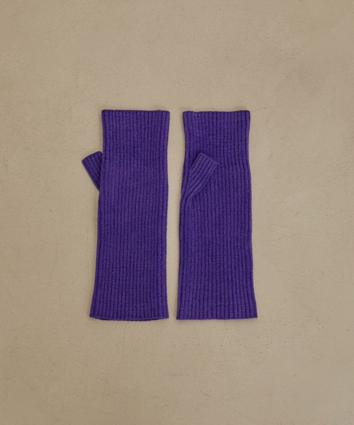 SALON adam et rope'（サロン アダム エ ロペ）の「アームウォーマー -CreamyCotton /クリーミーコットン-（手袋・レディース・パープル/ホワイト/グレー/ブラック系その他・FREE）」の6枚目の写真