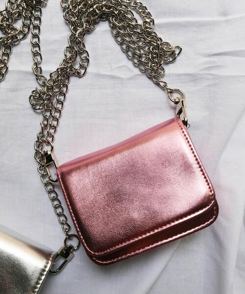 WEGO（ウィゴー）の「WEGO/チェーンミニウォレット（財布・レディース・ブラック/ブルー/その他1/その他2/ホワイト・FREE）」の5枚目の写真