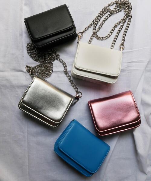 WEGO（ウィゴー）の「WEGO/チェーンミニウォレット（財布・レディース・ブラック/ブルー/その他1/その他2/ホワイト・FREE）」の14枚目の写真