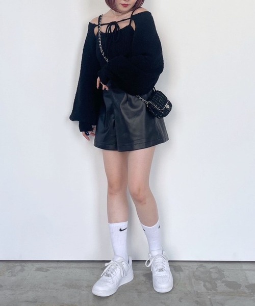 Heather(ヘザー)の「ハイウエストショートパンツ 967878(その他パンツ・レディース・アイボリー/ブラック・S/M)」の8枚目の写真