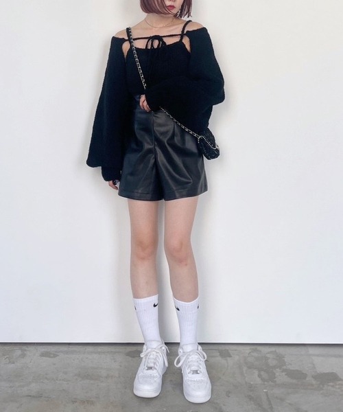 Heather(ヘザー)の「ハイウエストショートパンツ 967878(その他パンツ・レディース・アイボリー/ブラック・S/M)」の9枚目の写真