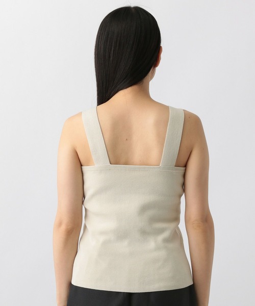 A part by（アパートバイ）の「スクエアニットタンク（タンクトップ・レディース・アイボリー/ブラック/グリーン系その他4/パープル・FREE）」の11枚目の写真