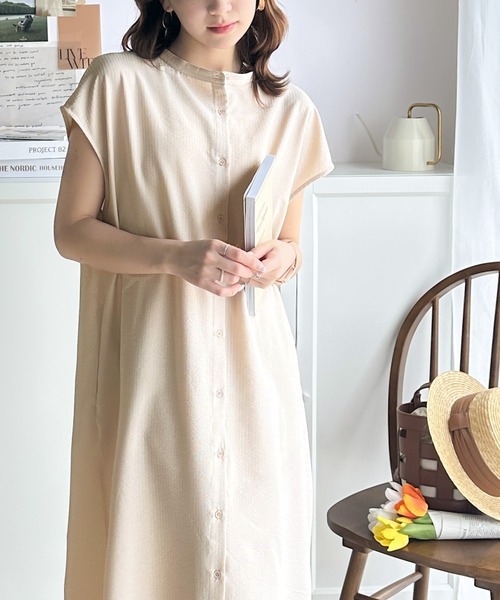 classicalelf（クラシカルエルフ）の「落ち感がカワイイ。2wayタックフレンチスリーブワンピース（ワンピース・レディース・ブラック/ブラック系その他/ベージュ・LARGE/MEDIUM/SMALL/X-LARGE）」の15枚目の写真