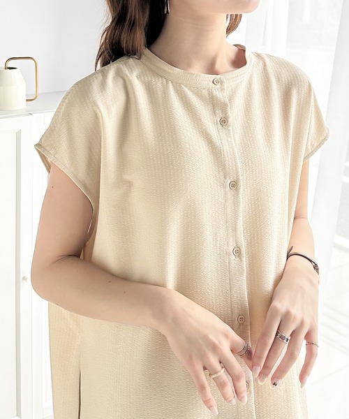 23区 フレンチスリーブ ワンピース 黄色系パターン セール】落ち感がカワイイ。2wayタックフレンチスリーブ