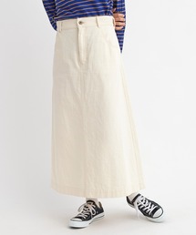 bulle de savon | 10oz ムラ糸デニム スカート(デニムスカート)