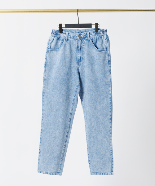 MYSELF ABAHOUSE(マイセルフアバハウス)の「デニム 10.5オンス テーパード ワイド イージーパンツ(デニムパンツ・メンズ・ダークネイビー/ネイビー/ライトブルー・M/L)」の8枚目の写真