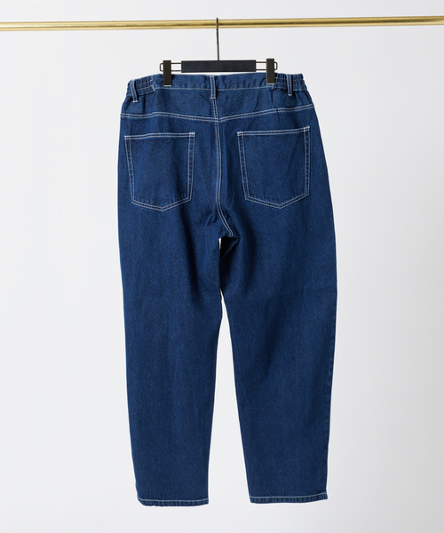 MYSELF ABAHOUSE(マイセルフアバハウス)の「デニム 10.5オンス テーパード ワイド イージーパンツ(デニムパンツ・メンズ・ダークネイビー/ネイビー/ライトブルー・M/L)」の19枚目の写真